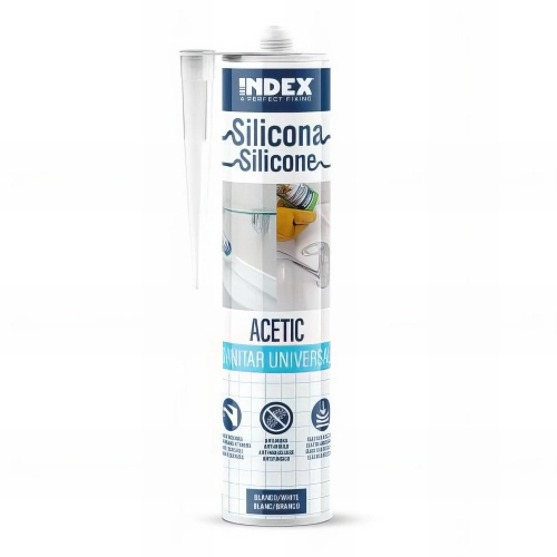 12 silicones acétique universel polyvalent aux propriétés fongicides - 280 ml - blanc