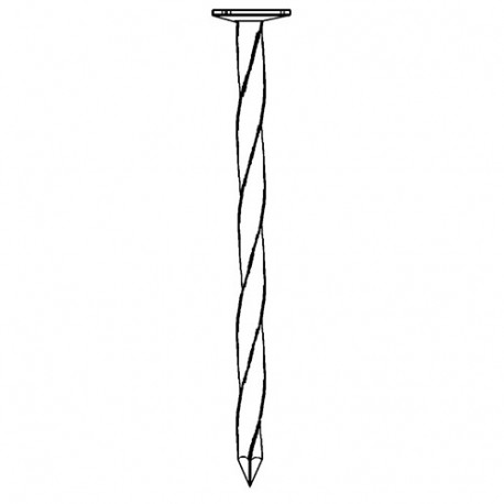 Pointe galvanisée à chaud (HDG) carré torsadé (CT) en vrac tête plate (TP) 6,5 x 220 mm - 5 kg - TP652207 Alsafix